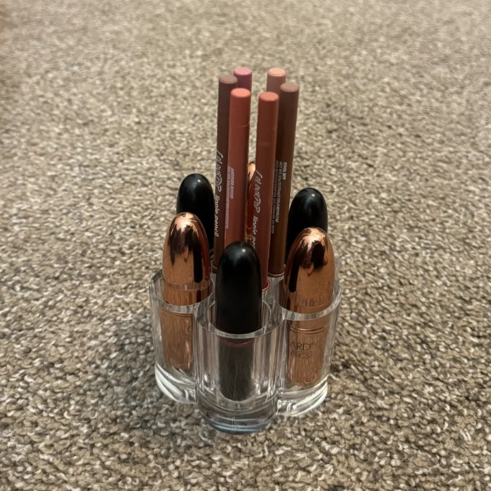 acrylic lipstick & lip liner organizer (set of 2)